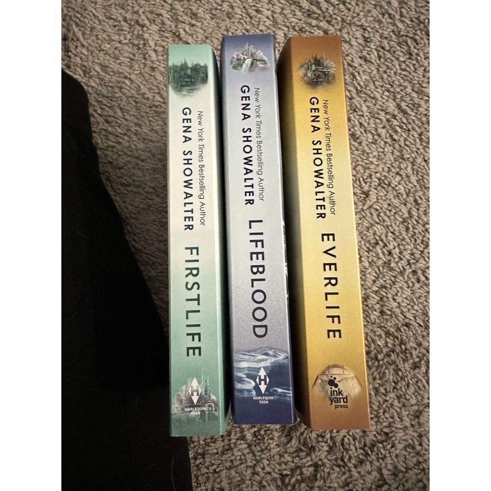 Gena Showalter EVERLIFE Including Lifeblood & Firstlife Paperback USED Lot Of 3